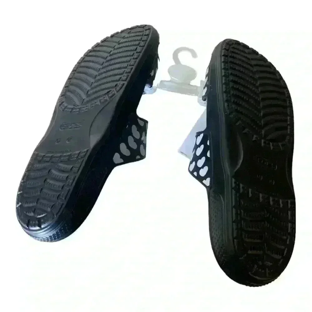CROCS heart print